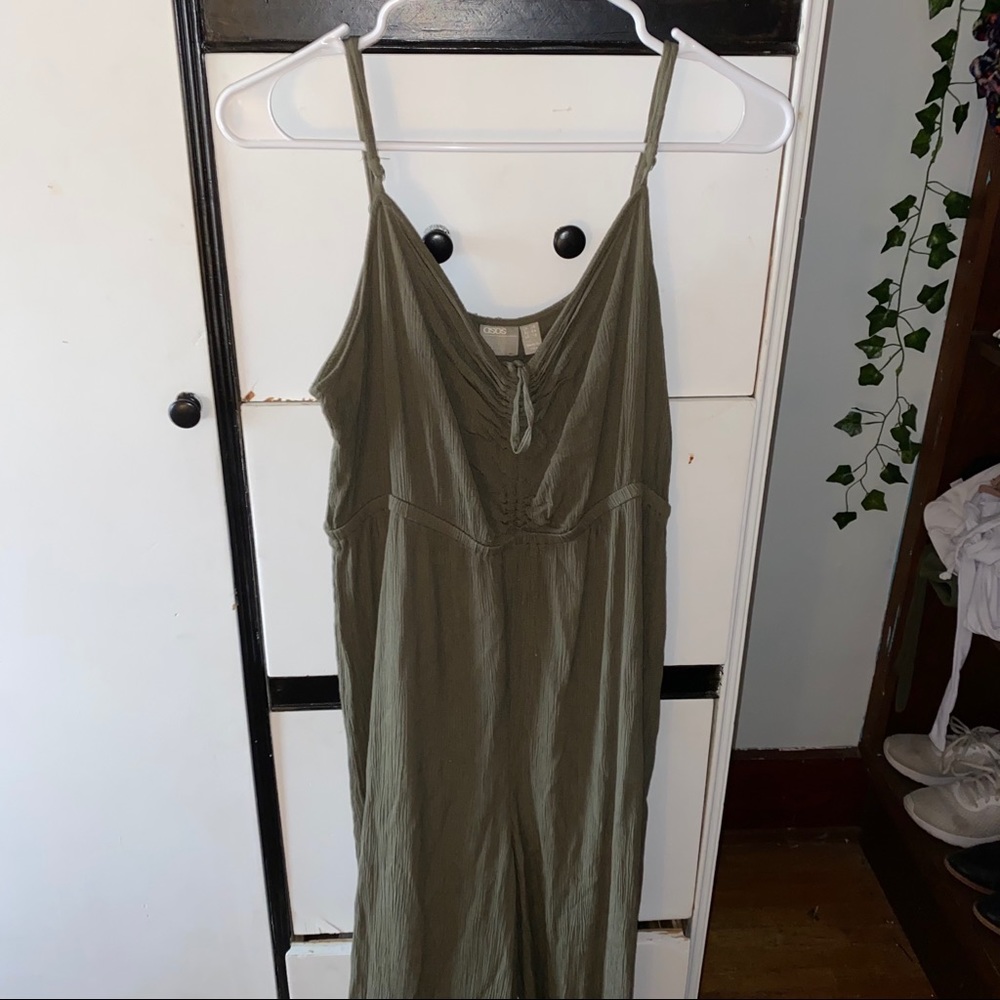 Army green jumpsuit